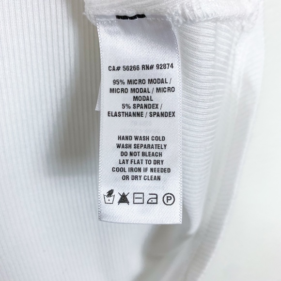 Splendid White Ribbed Scoop Neck Tank Top - Picture 3 of 4